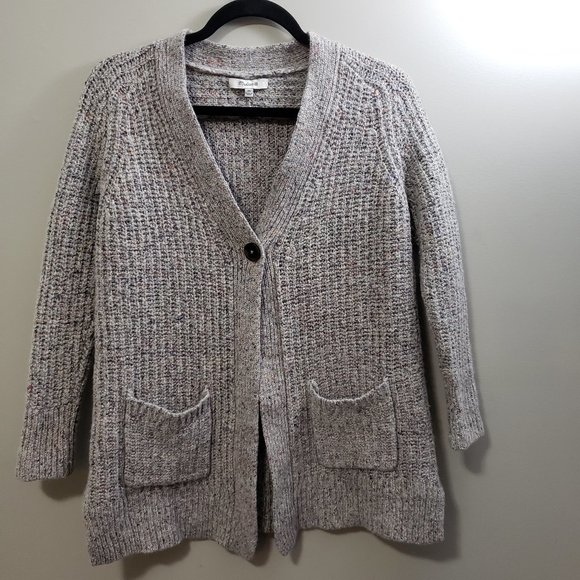 Madewell Speckled Wool Blend Cardigan * Size XS - Picture 2 of 9